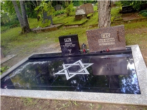 Viitasaari Black Granite Family Tombstone