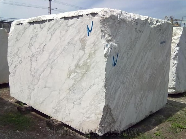 Calacatta Marble Block, Italy White Marble