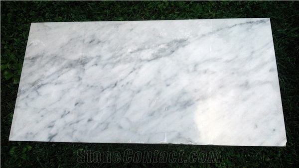 White Carrara Marble Broken Tile