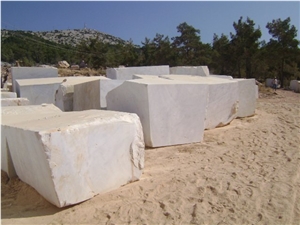 Mugla White Turkey, Mugla White Marble Block