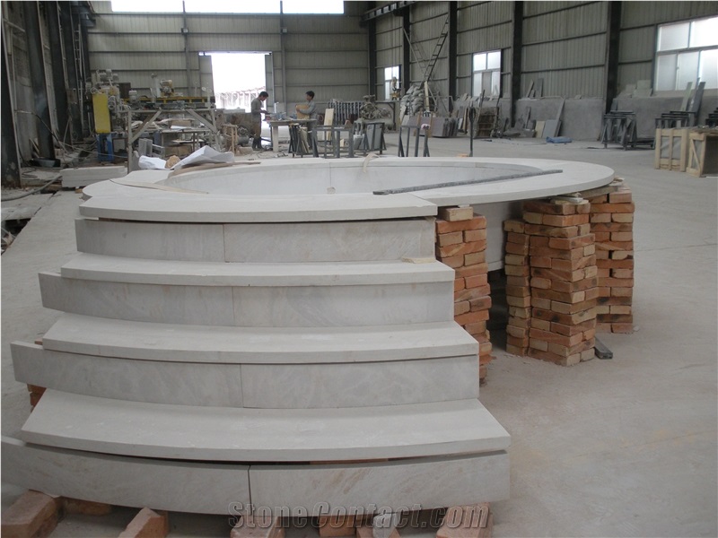 China Hebei White Sandstone Stairs & Steps