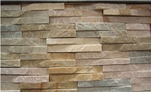 Building Materials Quartzite Culture Stone Brown Color