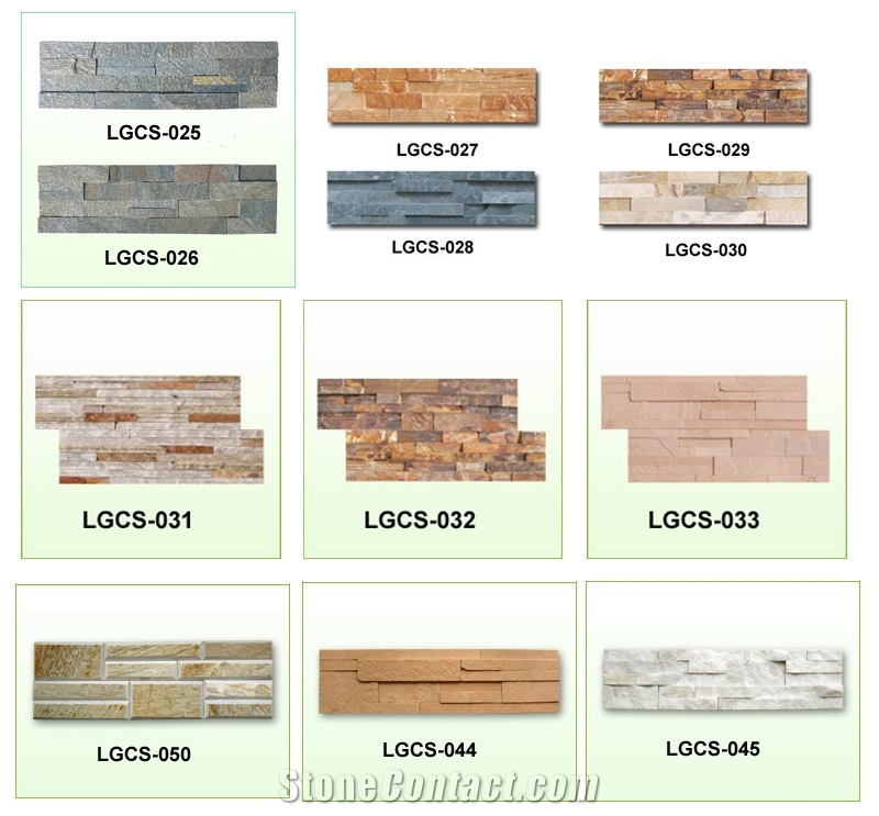 Carton Box Packed Green Culture Stone, Green Slate Cultured Stone