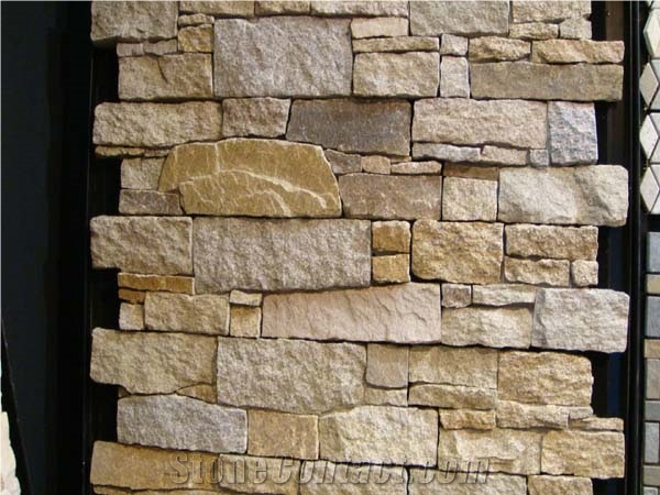 Culture Stone/Wall Cladding/Slate Stone, Yellow Slate Wall Cladding