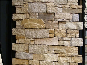 Culture Stone/Wall Cladding/Slate Stone, Yellow Slate Wall Cladding