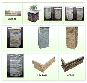 Culture Stone/Wall Cladding/Slate Stone, Yellow Slate Wall Cladding