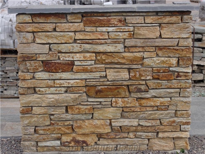 Factory Supplier Ledge Stone Cultured Stone, Brown Slate Cultured Stone