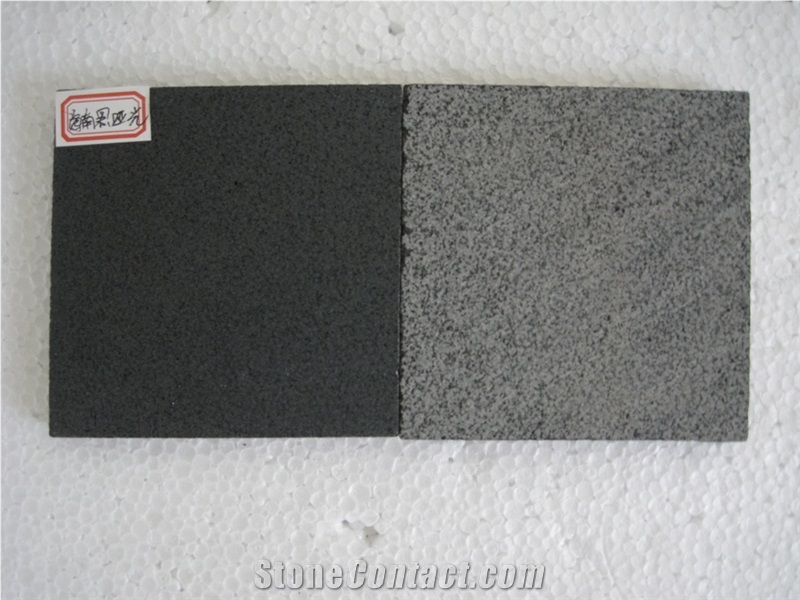 Honed Black Lava Stone Panel, Black Basalt Building & Walling Slabs & Tiles