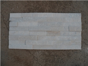 Natural White Slate Quartzite Culture Stone, Quatizite White Quartzite Cultured Stone