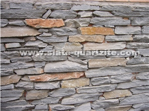 Random Size Basalt Stone, Grey Culture Wall Stone