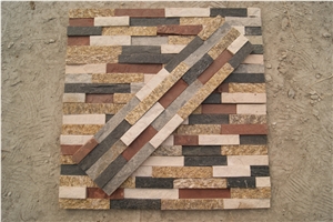 Shinning White Quartzite Culture Stone, Ledge Stone,Stacked Stone, Wall Cladding Tile ,Veneer Panel,Z Shape, Interlocked