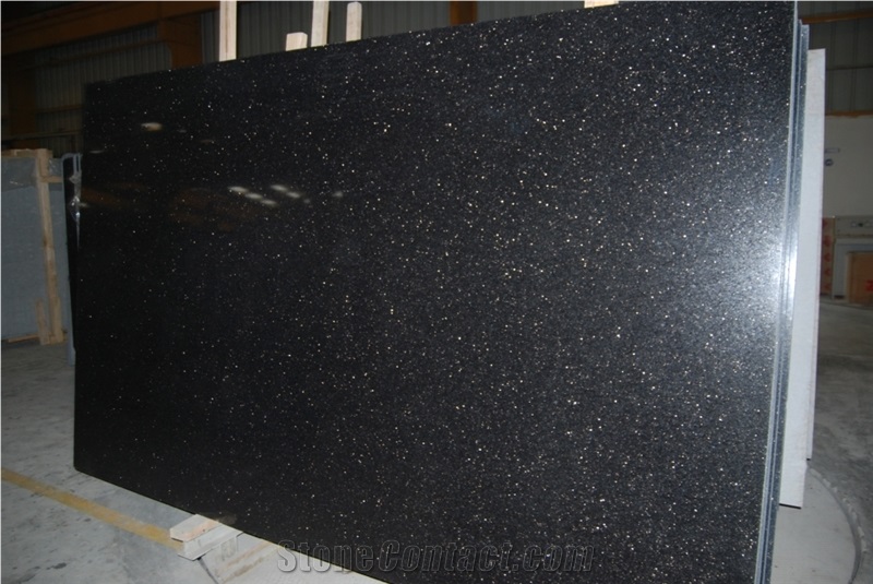 Black Galaxy Granite Slabs & Tiles