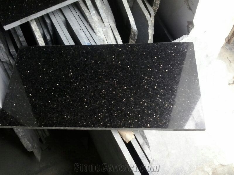 Black Galaxy Granite Slabs & Tiles