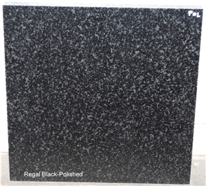 Regal Black Mirror Polish Finish Slabs & Tiles, Regal Black Polish Finish