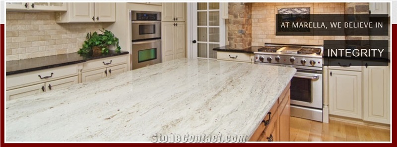 Silver Moon Granite Countertop, Island Top