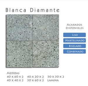 Cantera Blanca Diamante Laminated Tiles, Mexico White Cantera