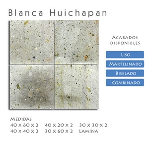 Cantera Blanco Huichapan Sawn Tiles, Blanco Huichapan Cantera