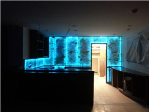 Private Residence Pa Back Lit Onyx Back Splash Slabs