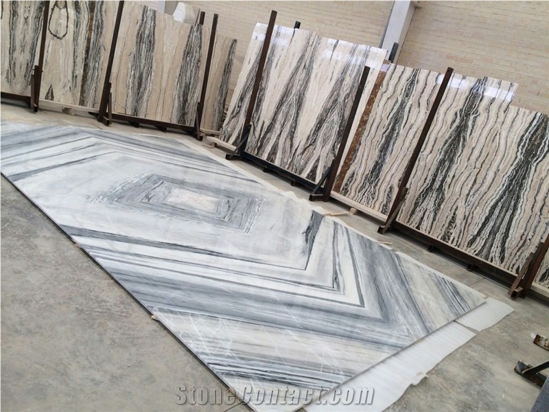 Crystal Grey Marble Iran Grey Marble Block