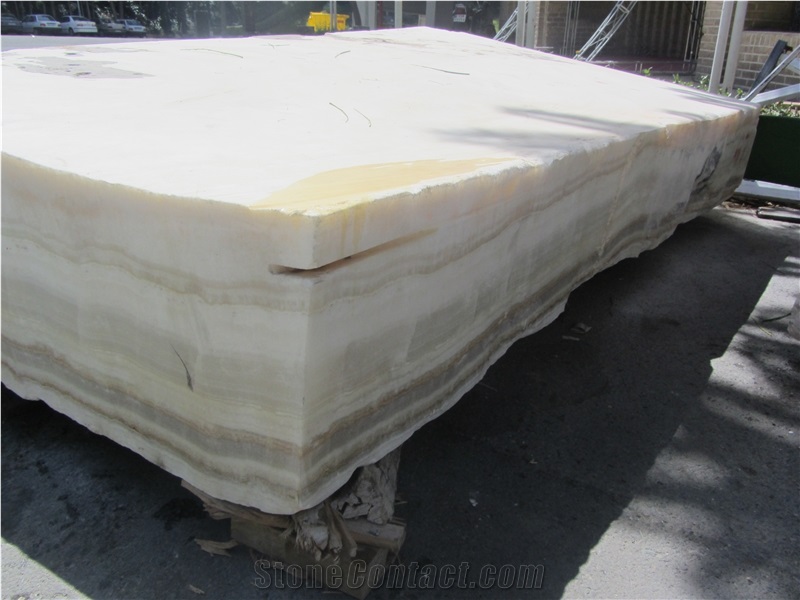 Iran White Onyx Block
