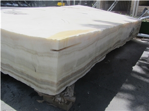 Iran White Onyx Block
