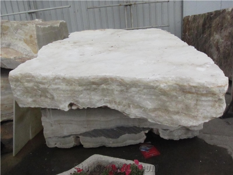Iran White Onyx Block