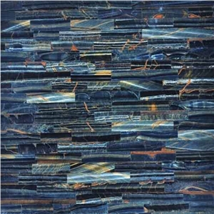 Tiger Eye Semiprecious Stone Panels, Slabs