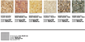 Travertine Tumbled Cube Mosaic