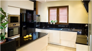 Black Galaxy Granite Countertop Application