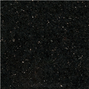 Black Galaxy Granite Slabs Tiles, India Black Granite