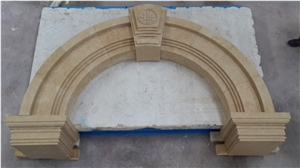 Jerusalem Shelly Limestone Door Arch Design