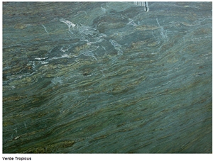 Verde Tropicus Marble Slabs, Tiles