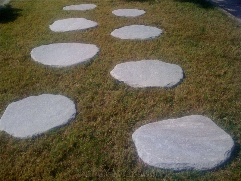 Antique Kavala Big Slate Garden Step Stone, Kavala Slate Cube Stone & Pavers