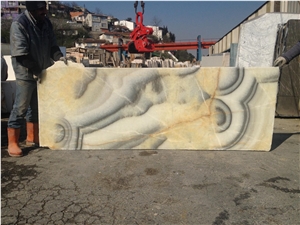 Yellow Picasso Onyx Slabs & Tiles