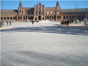 Gris Leon Granite Cobbles, Pavements