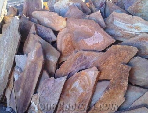 Piedra Laja Amarilla Madera Natural Flagstone