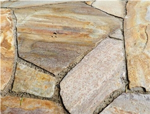 Piedra Laja Amarilla Madera Natural Flagstone