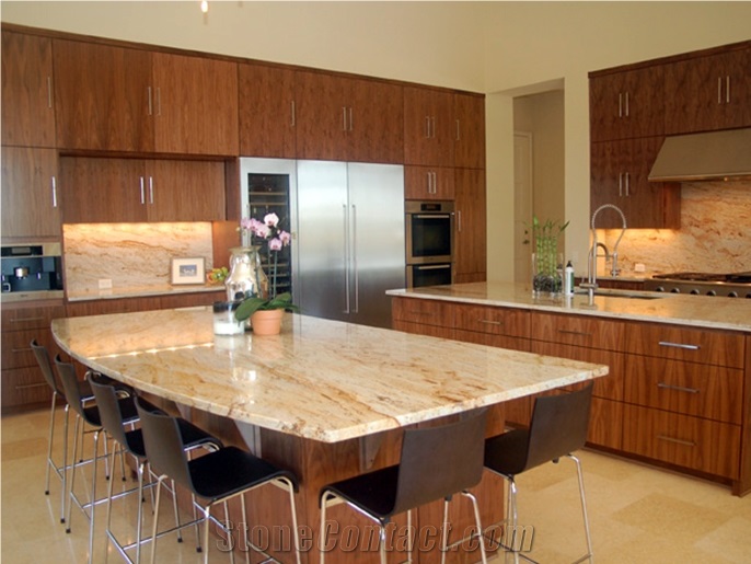 Golden Crystal Marble Countertop