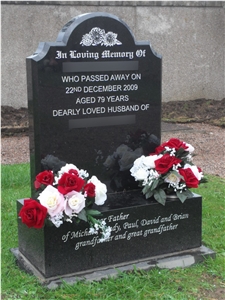 Polished Caithness Siltstone Memorial Tombstones