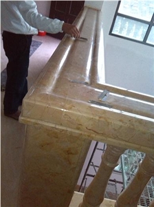 Marble Railling, Golden Rose Yellow Marble Balustrade & Railings