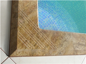 Ivory Cream Granite Swimming Pool Coping Decks