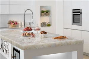 Semiprecious Stone Kitchen Countertop