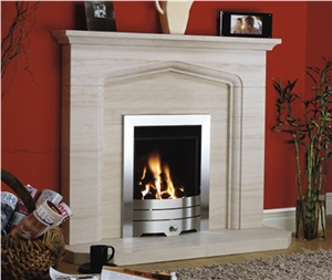 Bespoke Fireplaces, Testa Beige Limestone Fireplaces