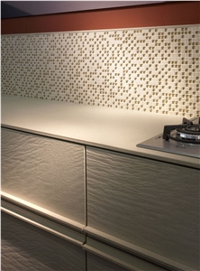 Stone Italiana Polo Grain Beige Quartz Stone Countertop