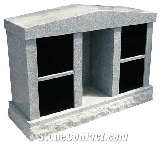 Niche.One-Four Columbarium Granite, Pink Granite Urn, Vase & Bench