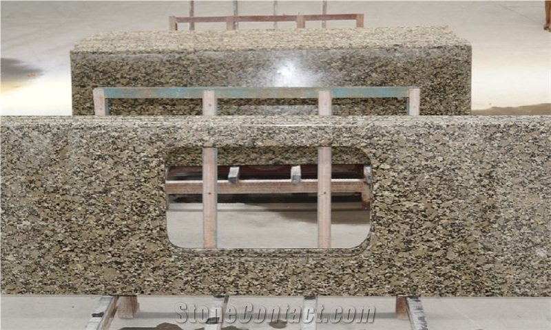 Peacock Green Granite Kitchen Countertops