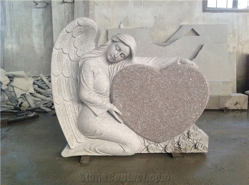 Pink Granite Monument, Double Tombstone, G663 Pink Granite Monuments