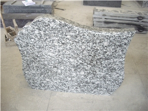 Sea Wave Flower Headstone, Spray White Monument,Tombstone