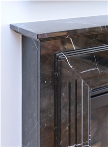 Fireplace Private Residence - Toorak 9, Nero Marquina Black Marble Fireplaces