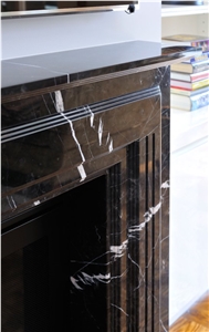 Fireplace Private Residence - Toorak 9, Nero Marquina Black Marble Fireplaces